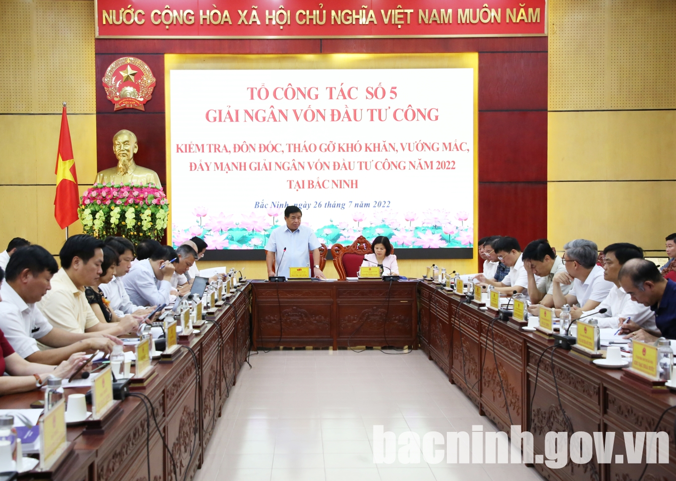 Tổ công tác số 5 của Chính phủ tháo gỡ khó khăn, vướng mắc đẩy mạnh giải ngân vốn đầu tư công tại tỉnh Bắc Ninh